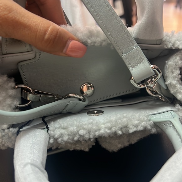 Brandon Blackwood Mini Kuei Shearling Crossbody Bag - Picture 3 of 4